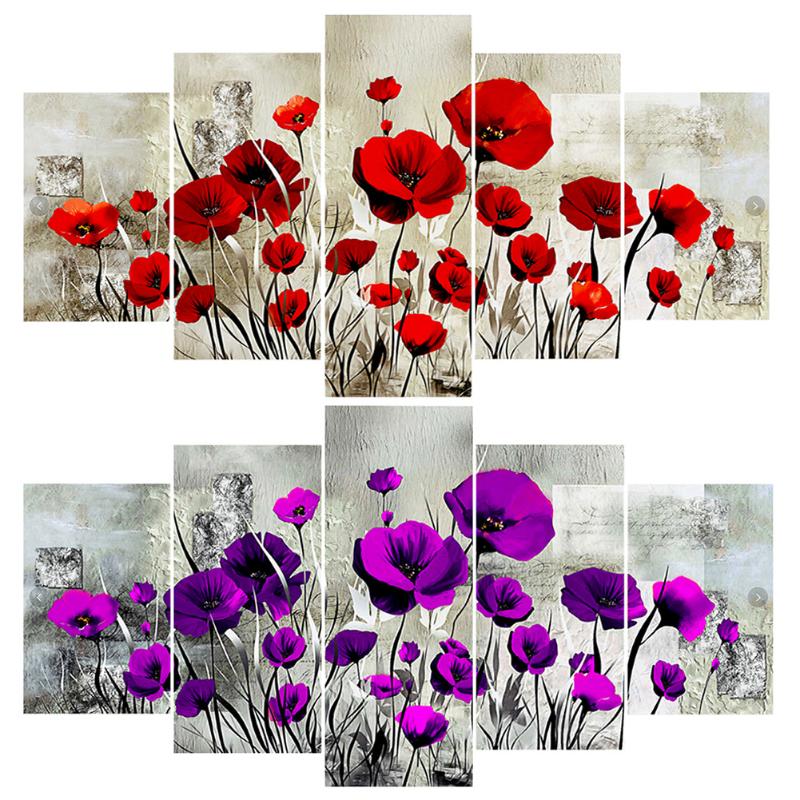 Diamond Painting 5pcs 5D DIY Full Drill Flowers Cross Stitch Embroidery Kit Wall Art Home Decor
Diamond Painting 5pcs 5D DIY Full Drill Flowers Cross Stitch Embroidery Kit Wall Art Home Decor