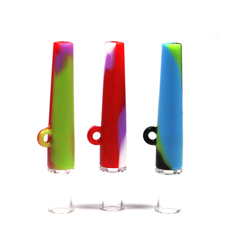 One Hitter Tobacco Mini Pipe portable glass water bongs dab rig silicone smoking pipes
One Hitter Tobacco Mini Pipe portable glass water bongs dab rig silicone smoking pipes