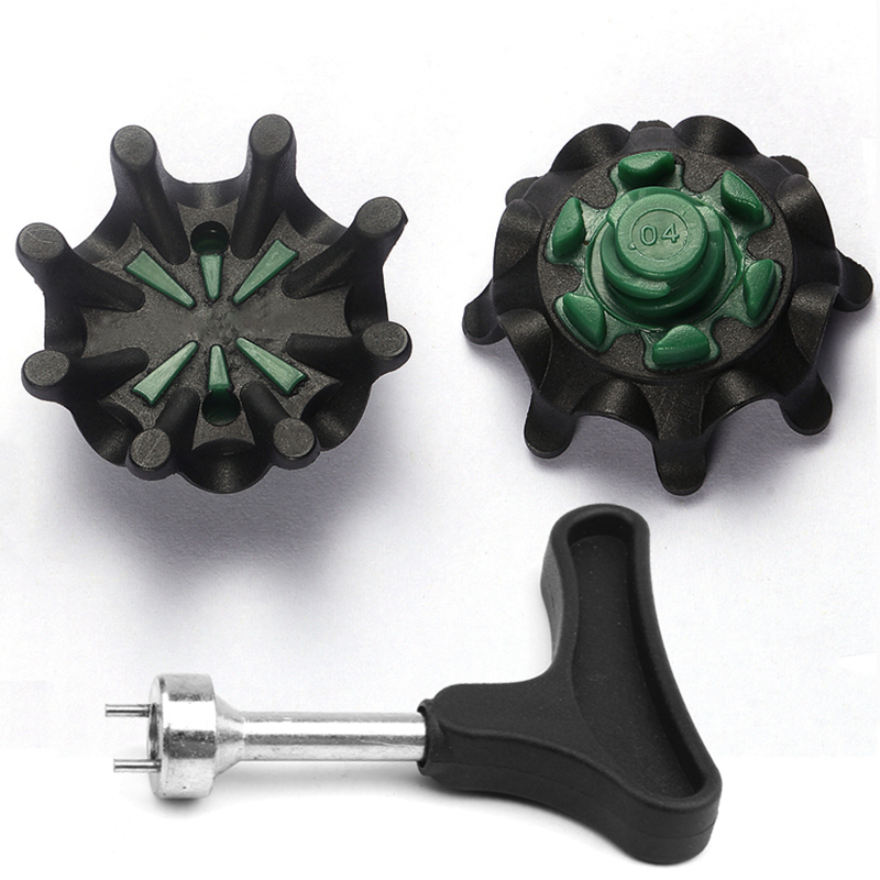 Easy Replacement Spikes Cleats Golf Shoes Black 28Pcs with a wrench