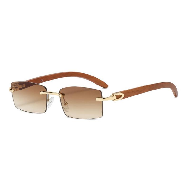 Sunglasses 2021 Street S Square Frame Retro Rimless Men's Ocean Piece Trimmed Women's Wood Grain Temples Sun Glasses UV400
Sunglasses 2021 Street S Square Frame Retro Rimless Men's Ocean Piece Trimmed Women's Wood Grain Temples Sun Glasses UV400