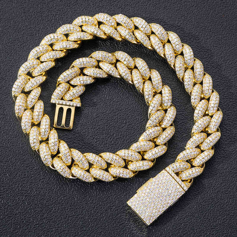 20mm Hip Hop Rock 3 Rows CZ Stone Paved Bling Iced Out Round Cuban Link Chain Necklaces Women Men Rapper Jewelry X0509
20mm Hip Hop Rock 3 Rows CZ Stone Paved Bling Iced Out Round Cuban Link Chain Necklaces Women Men Rapper Jewelry X0509
