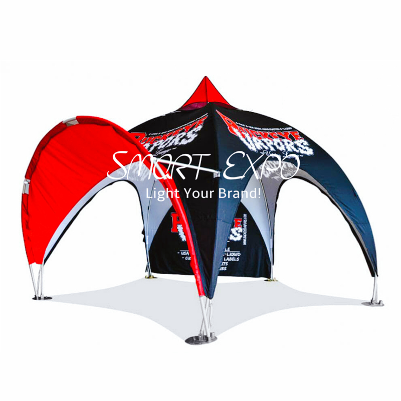 Outdoor Pentagram Canopy Arch Tent for Event Advertising Display with Customized Logo Printing Wheeled Bag Packing
