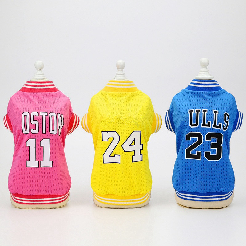 Dog Apparel Vest Basketball Jersey Cool Breathable Pet Cat Clothes Puppy Sportswear Spring Summer Fashion Shirt Large Dogs XL