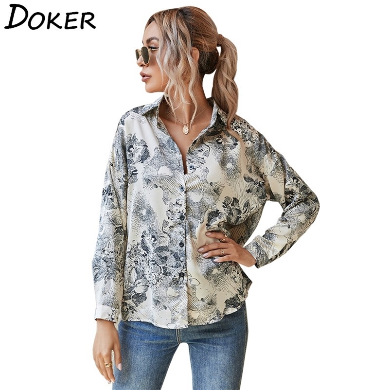 Autumn Print Blouse Women Casual Fashion Turn-down Collar Long Sleeve Elegant Office Ladies Shirts Plus Size Tops And Blouses 210604
Autumn Print Blouse Women Casual Fashion Turn-down Collar Long Sleeve Elegant Office Ladies Shirts Plus Size Tops And Blouses 210604