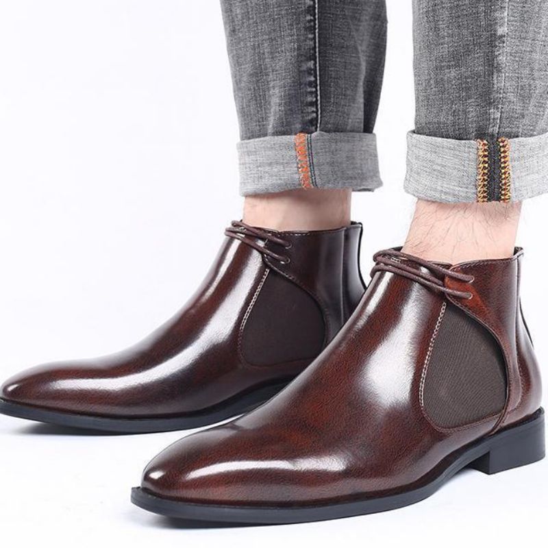 Ankle Men Shoes Martin Boot Botines Comfortable 2021 New Classic Fashion PU Leather Spring Autumn Lace Up Round Toe Concise DP128, Black
Ankle Men Shoes Martin Boot Botines Comfortable 2021 New Classic Fashion PU Leather Spring Autumn Lace Up Round Toe Concise DP128, Black