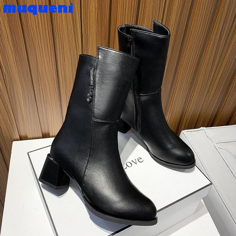 Boots Women's Shoes Mid-heel Round Toe High-tube Large Size Independent Stand Fashion Casual Women Riding Platform, Black
Boots Women's Shoes Mid-heel Round Toe High-tube Large Size Independent Stand Fashion Casual Women Riding Platform, Black