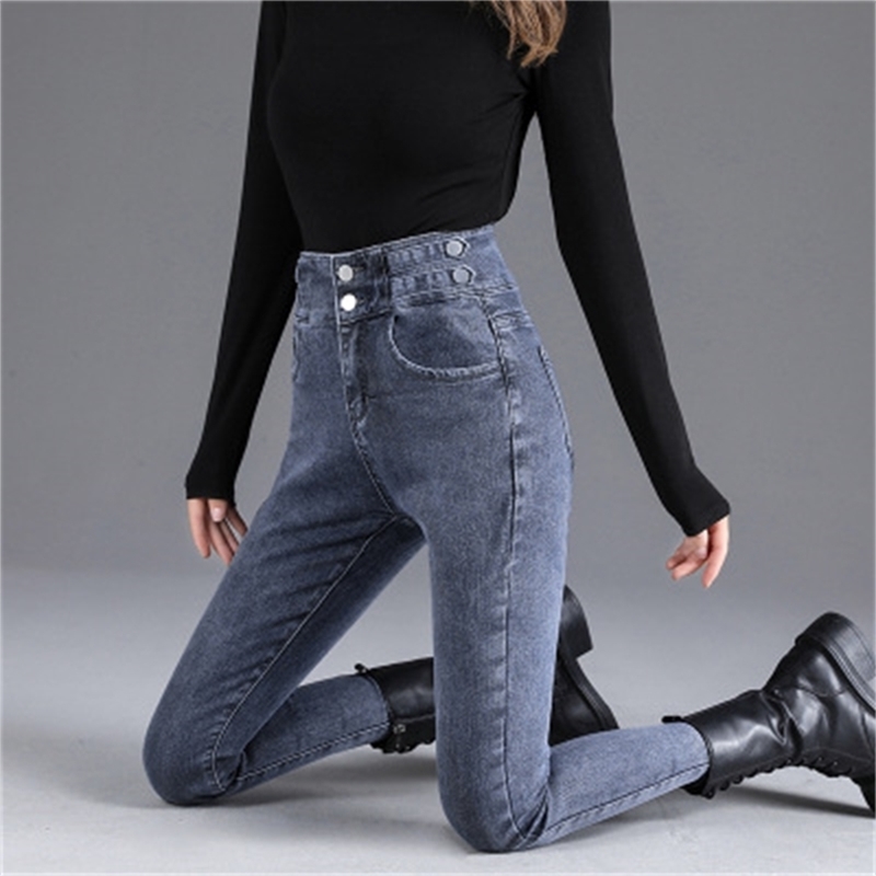 Winter Autumn Women High Skinny Cotton Pencil Pants Quality Ladies 210708, Light blue
Winter Autumn Women High Skinny Cotton Pencil Pants Quality Ladies 210708, Light blue