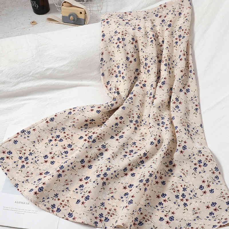 Women Folk Floral Printed Skirts Elastic High Waist Fairy Casual A-line Midi Chiffon For Summer 210518, Blue
Women Folk Floral Printed Skirts Elastic High Waist Fairy Casual A-line Midi Chiffon For Summer 210518, Blue