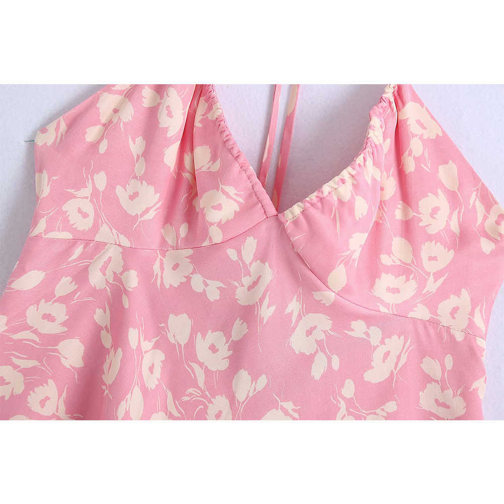 Summer Dress Women Backless Elegant Casual Fashion Chic Lady Woman Halter Dress Sundress 210709