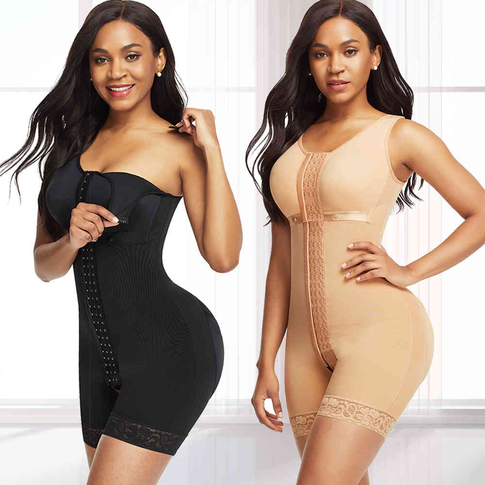 HEXIN Full Body Shaper Shapewear Slimming Belt Girdle Corset Butt lifter Tummy Control Underwear postpartum faja Waist Trainer 201223