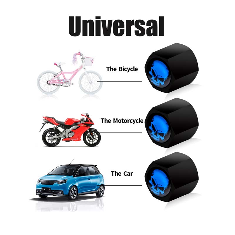 Auto Skull Tire Valve Stem Nut Caps Anti-Theft Russia Dragon Stems Covers For Cars Trucks Bikes Motorcycles Foot Print Wheel Tyre Cap