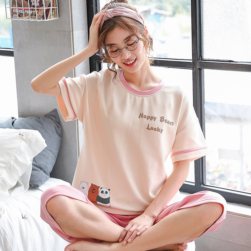 2021Rabbit Hawk Brand 2021new pajamas set Summer cotton women sweet cartoon short-sleeve two-piece Home clothes women shorts pajama, Black;red
2021Rabbit Hawk Brand 2021new pajamas set Summer cotton women sweet cartoon short-sleeve two-piece Home clothes women shorts pajama, Black;red