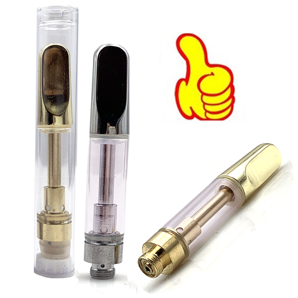TH205 Atomizer Empty Vape Pen Cartridges Packaging 1.0ml Gold Sliver Ceramic Coil Glass Thick Oil Wax Carts For E Cigarette 510 Battery
TH205 Atomizer Empty Vape Pen Cartridges Packaging 1.0ml Gold Sliver Ceramic Coil Glass Thick Oil Wax Carts For E Cigarette 510 Battery