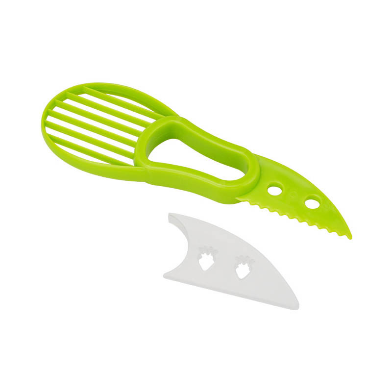 3-in-1 Fruit Corer Fruit Cutter Pulp Separator Plastic Knife Avocado Slicer Vegetable Tools 1 Pc Kitchen Gadgets