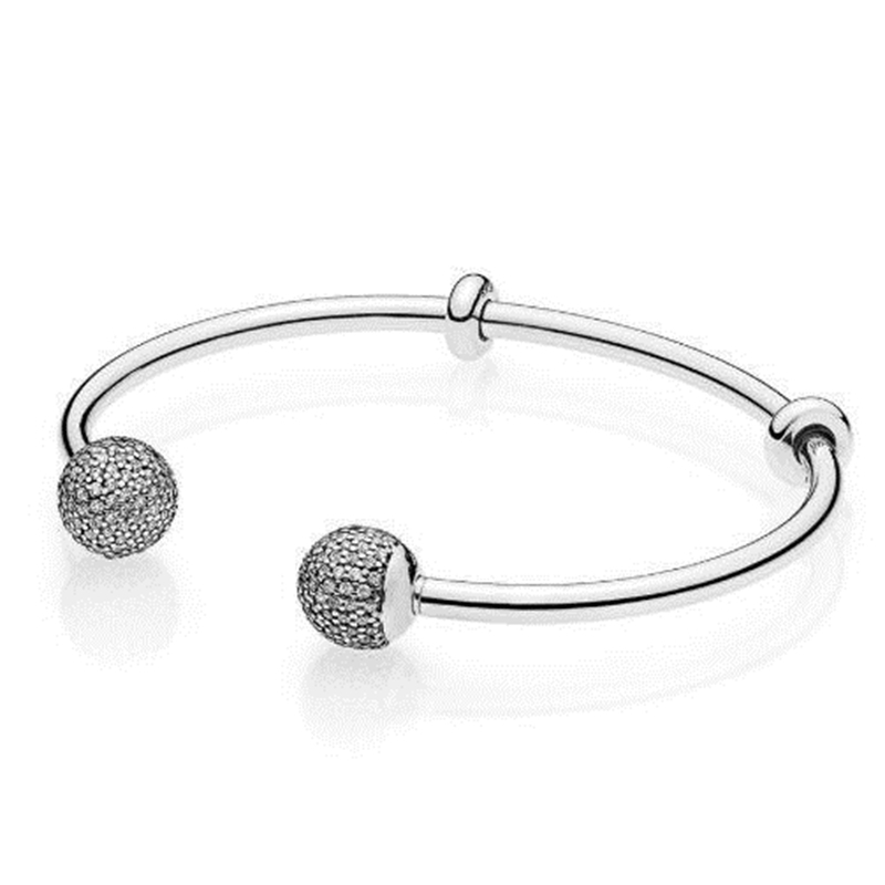 Original 925 Sterling Silver Quality Moments Open Bangle Pave Caps With Cubic Zirconia Bracelet Fit Bead Charm Fashion Jewelry CX200623
Original 925 Sterling Silver Quality Moments Open Bangle Pave Caps With Cubic Zirconia Bracelet Fit Bead Charm Fashion Jewelry CX200623