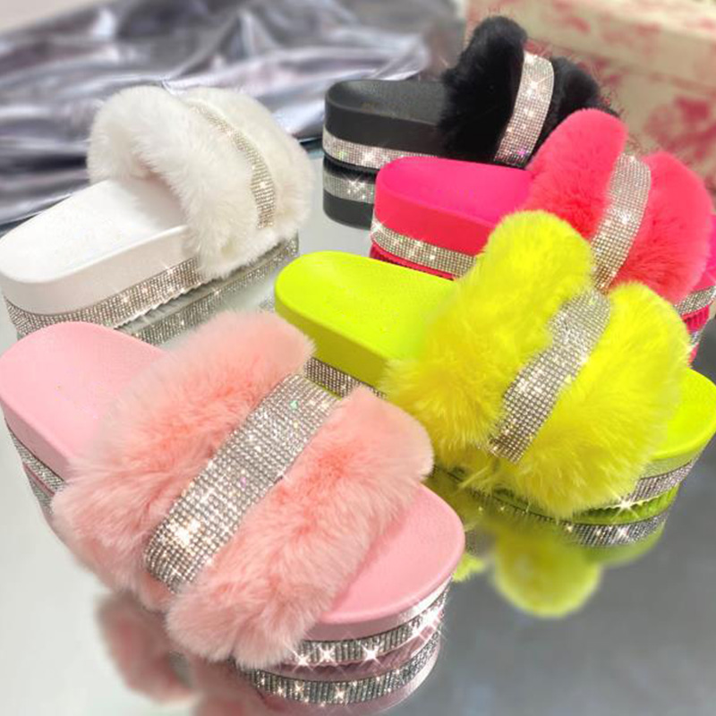 designer 2021 Women Slippers Fashion furry Fluffy Fur Slides Home Flip Flops Crystal House Platform Shoes Woman Female Ladies Slippers, Black
designer 2021 Women Slippers Fashion furry Fluffy Fur Slides Home Flip Flops Crystal House Platform Shoes Woman Female Ladies Slippers, Black