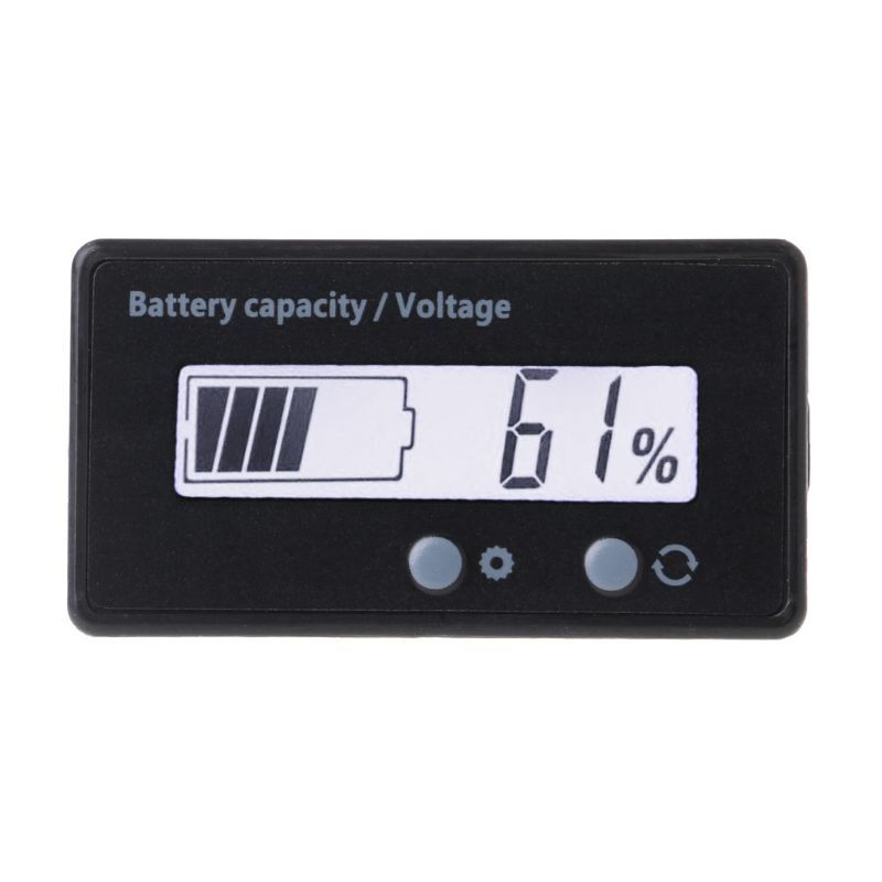 12V/24V/36V/48V Lcd Acid Lead Lithium Battery Capacity Voltage Indicator Electric Motorcycle Scooter Battery Tester