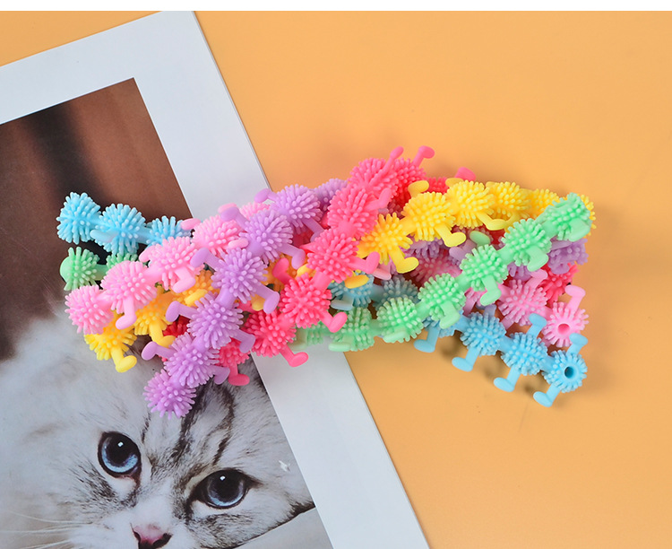Worm Caterpillar TPR Stress Relief Toy Stretch String Fidget Funny Pull Vent Toys Noodles Anti Soft Glue Elastic Rope Neon Autism Noodle Gift for Kid 