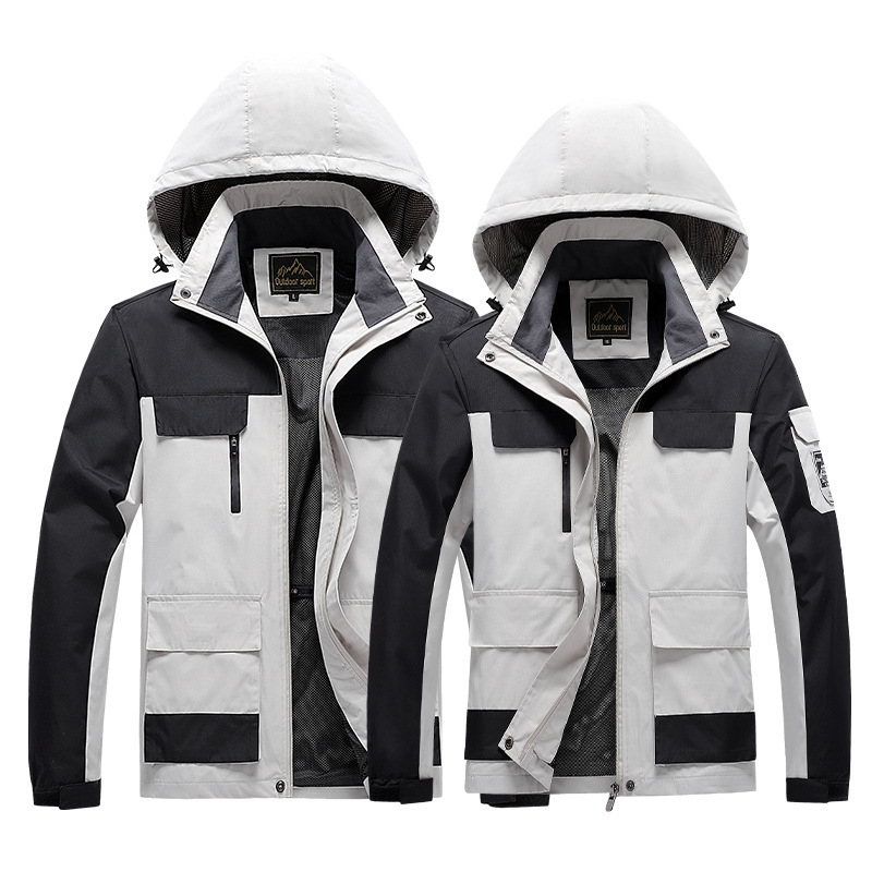 Autumn couple stormsuit men's thin single-layer waterproof windbreaker outdoor sports mountaineering suit women's work coat, Men's black
Autumn couple stormsuit men's thin single-layer waterproof windbreaker outdoor sports mountaineering suit women's work coat, Men's black