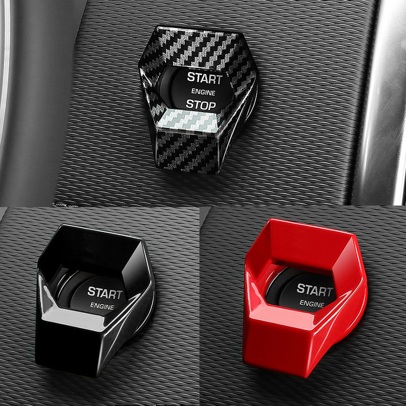 General Motors Interior Engine Ignition Start Button Protective Cover One-Key Decoration Car Accessories for free shipping