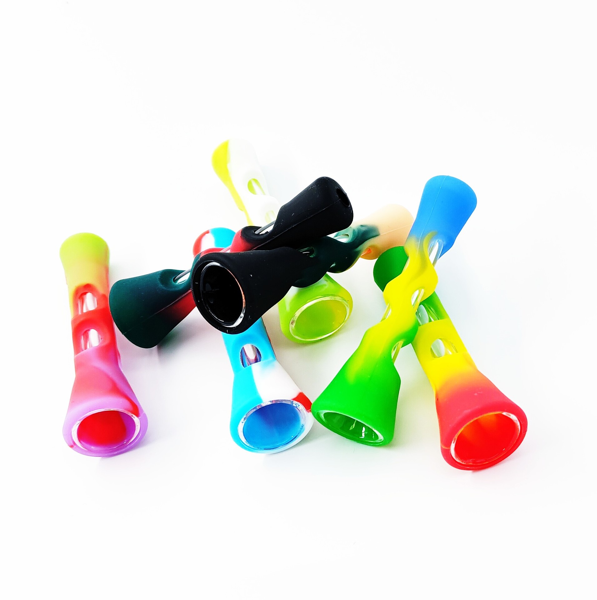 Silicone Glass Smoking Herb Pipe 87MM One Hitter Dugout Tobacco Cigarette Hand Spoon Smoke Accessories Wholesale free ship
Silicone Glass Smoking Herb Pipe 87MM One Hitter Dugout Tobacco Cigarette Hand Spoon Smoke Accessories Wholesale free ship