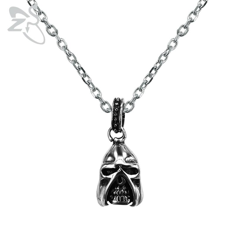 Pendant Necklaces ZS Punk Skull Necklace For Men 316L Stainless Steel Jewelry Male Rock Roll Biker Vintage Hip Hop Jewellry, Silver
Pendant Necklaces ZS Punk Skull Necklace For Men 316L Stainless Steel Jewelry Male Rock Roll Biker Vintage Hip Hop Jewellry, Silver