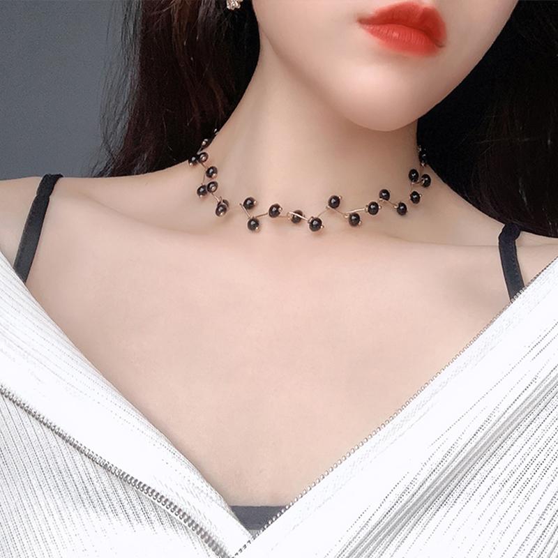 Chokers Exquisite Women Necklaces Pearl Clavicle Chain Gold Necklace Set Glamour Fashion Wedding Party Jewelry
Chokers Exquisite Women Necklaces Pearl Clavicle Chain Gold Necklace Set Glamour Fashion Wedding Party Jewelry