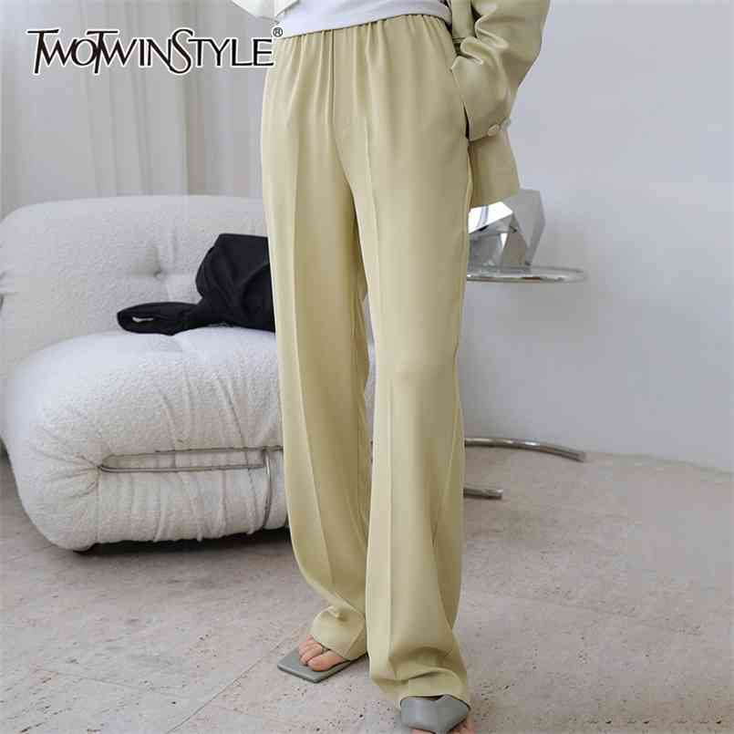 Straight Casual Trouser For Women High Waist Solid Loose Wide Leg Pants Female Fashion Clothing 210521, Yellow
Straight Casual Trouser For Women High Waist Solid Loose Wide Leg Pants Female Fashion Clothing 210521, Yellow