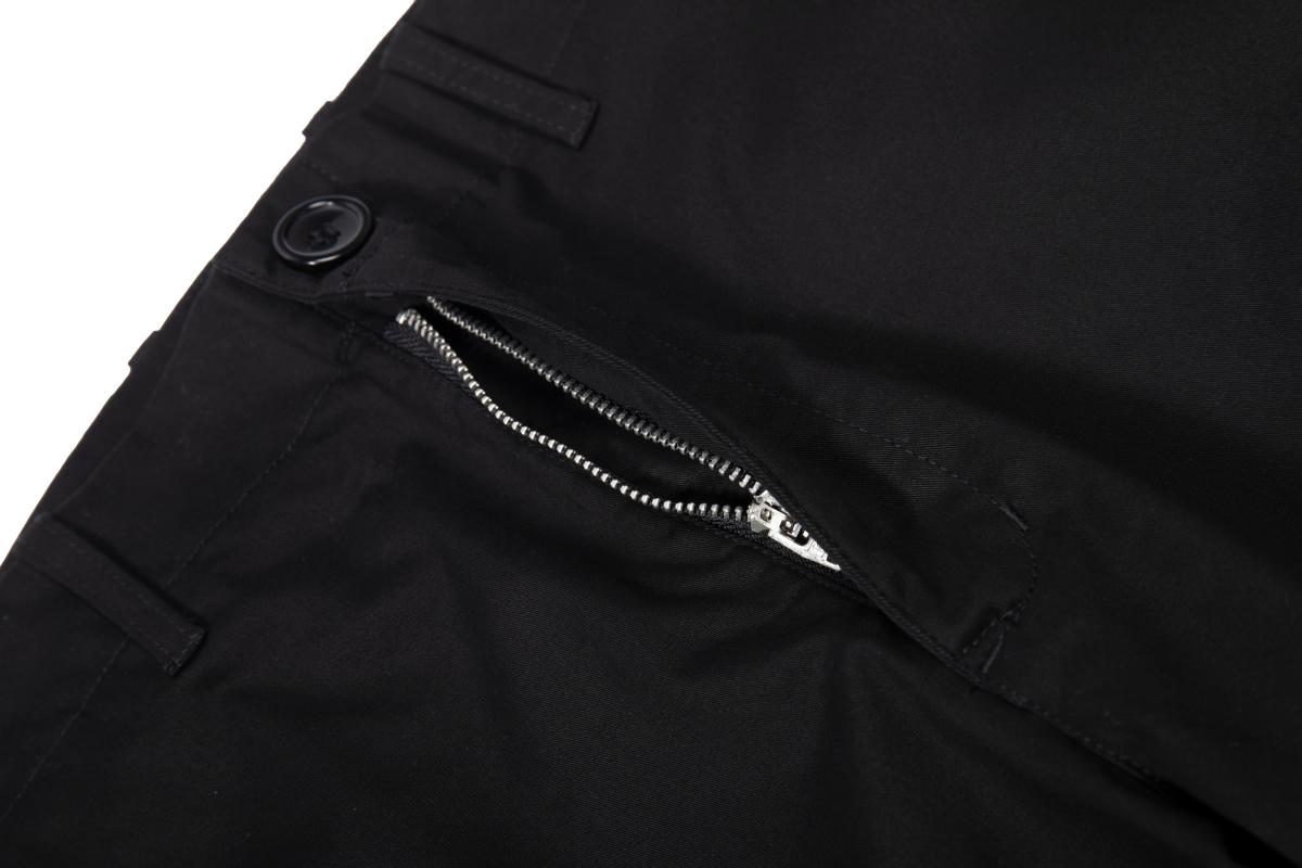 Multi Pocket Woven Bundle Feet Trousers Men Women High Quality Streetwear Straight Pants Black Men's