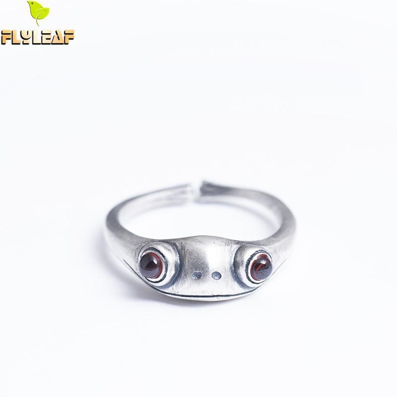 925 Sterling Silver Vintage Frog Prince Open Rings For Women Personality Female Student Gift Jewelry Flyleaf
925 Sterling Silver Vintage Frog Prince Open Rings For Women Personality Female Student Gift Jewelry Flyleaf