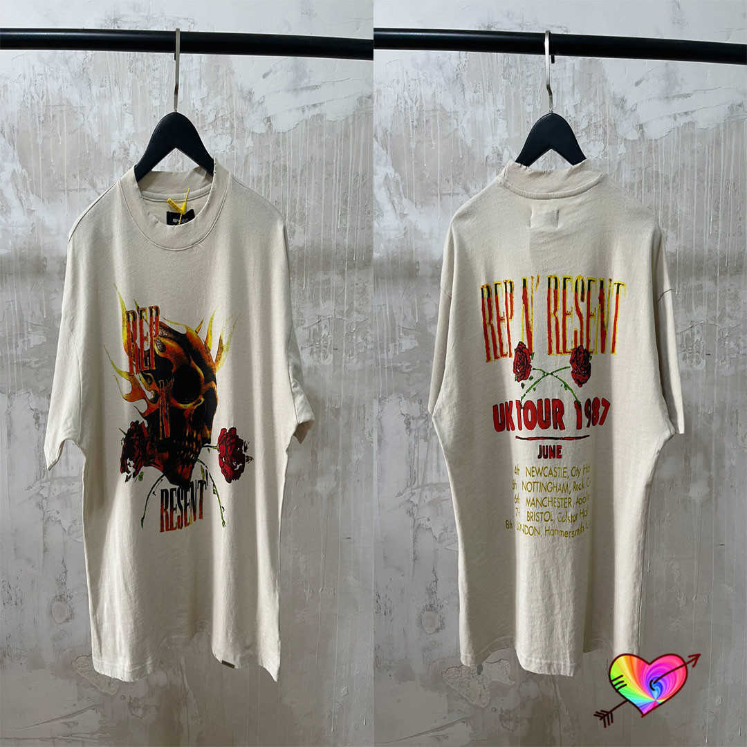 Oversize REPRESENT Tour Tee 2021 Men Women 1:1 High Quality Concert Series Posters Print Represent T-shirt Broken Vintage Tops X0712, White;black
Oversize REPRESENT Tour Tee 2021 Men Women 1:1 High Quality Concert Series Posters Print Represent T-shirt Broken Vintage Tops X0712, White;black