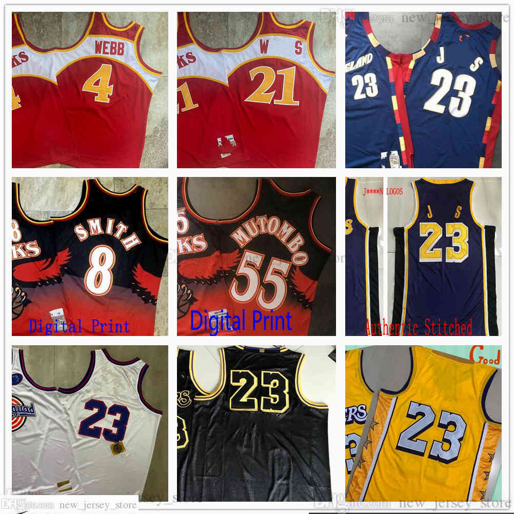 Real Stitched Retro Basketball 23 LeBron 4 Spud James Webb Jerseys Authentic Embroidery Quality Jersey Digital Print 55 Dikembe 8 Steve Mutombo Smith, Black;red
Real Stitched Retro Basketball 23 LeBron 4 Spud James Webb Jerseys Authentic Embroidery Quality Jersey Digital Print 55 Dikembe 8 Steve Mutombo Smith, Black;red