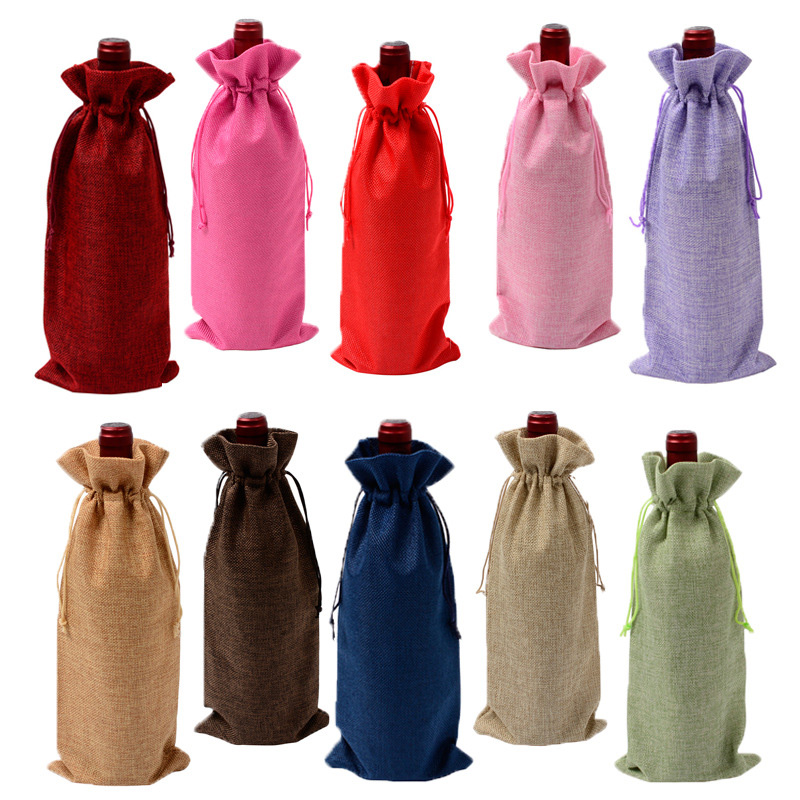 Wine Bottle Gift Bags Multicolor Champagne Bottle Cover Drawstring Carrier Wine Packaging Bag Y1203
Wine Bottle Gift Bags Multicolor Champagne Bottle Cover Drawstring Carrier Wine Packaging Bag Y1203