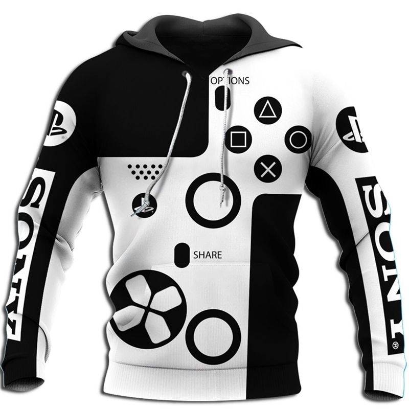 3D printing fun PS Dualshock sweatshirt hoodie unisex fashion street casual sweatshirt 210821, Black
3D printing fun PS Dualshock sweatshirt hoodie unisex fashion street casual sweatshirt 210821, Black