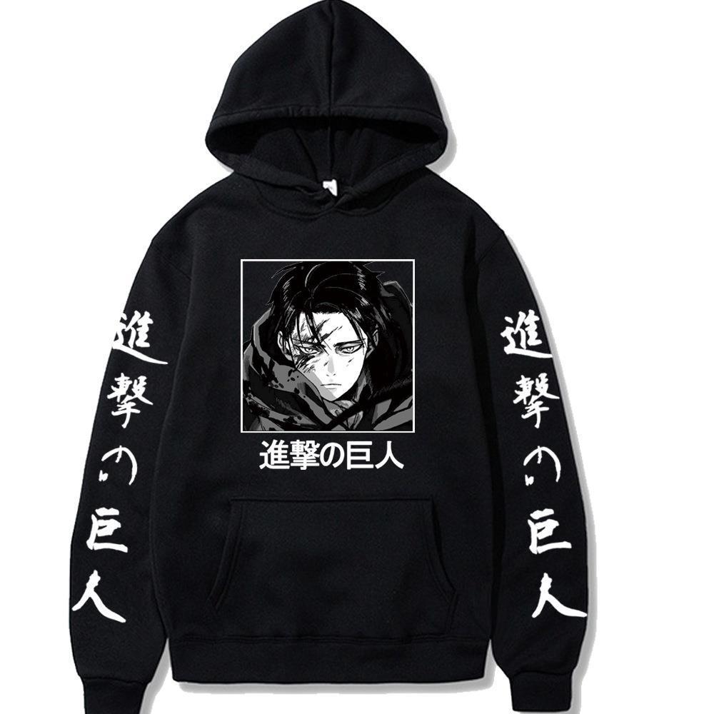 Anime Attack On Titan Levi Women Hoodie Ackerman Hooded Swearshirts Men Unisex Casual Loose Pullovers Clothing For Spring, Black
Anime Attack On Titan Levi Women Hoodie Ackerman Hooded Swearshirts Men Unisex Casual Loose Pullovers Clothing For Spring, Black
