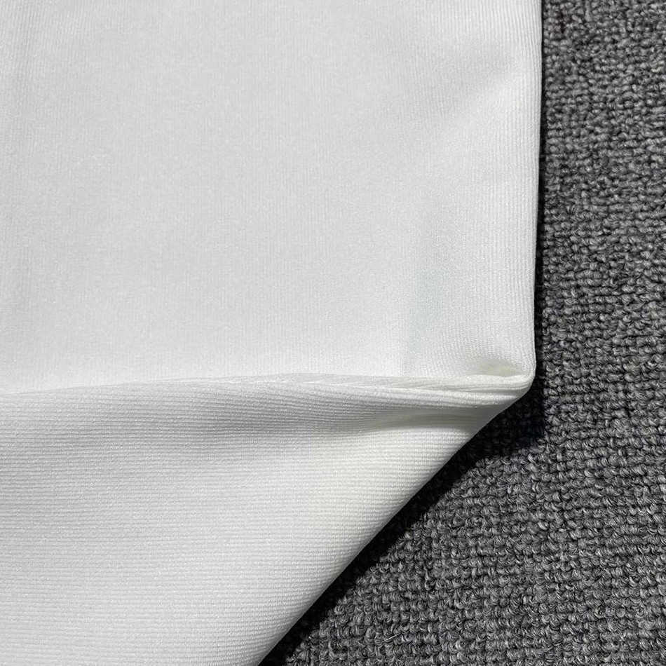 Summer Style White Ladies Bodycon Bandage Dress Elegant Vest Sexy Beaded Sleeveless Club Celebrity Party 210525