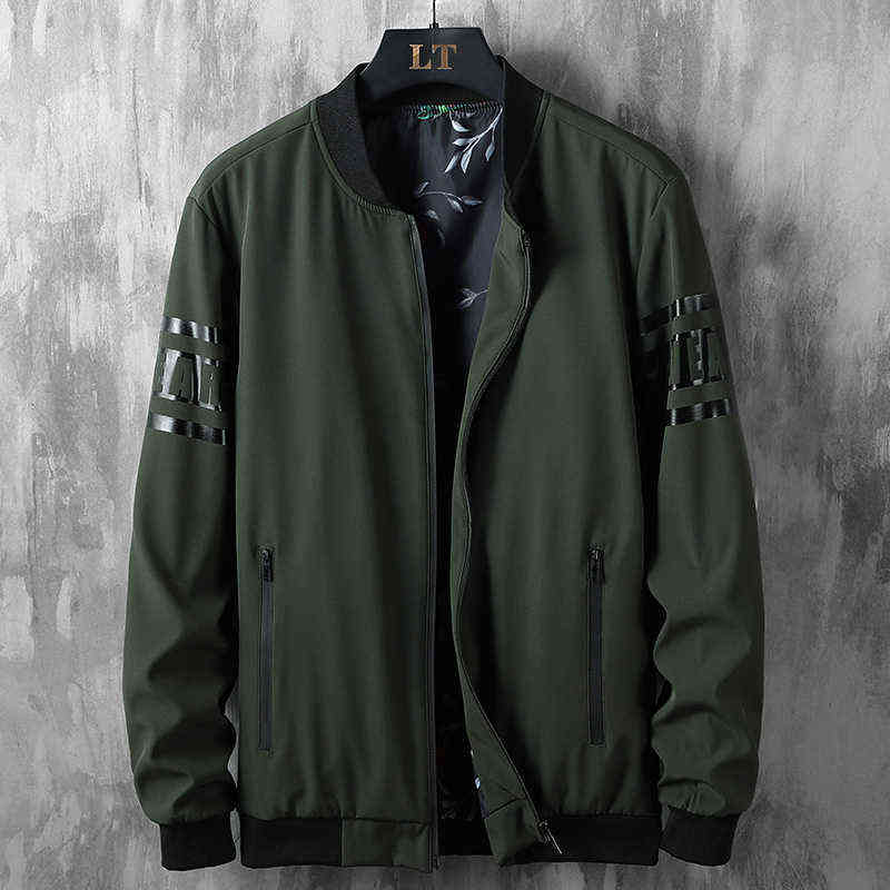 Large Size Windbreakers Streetwear Jackets Men Outwear Plus 6xl 7xl 8xl Sportswear Coat Male Baseball Bomber Jacket Clothing 211110