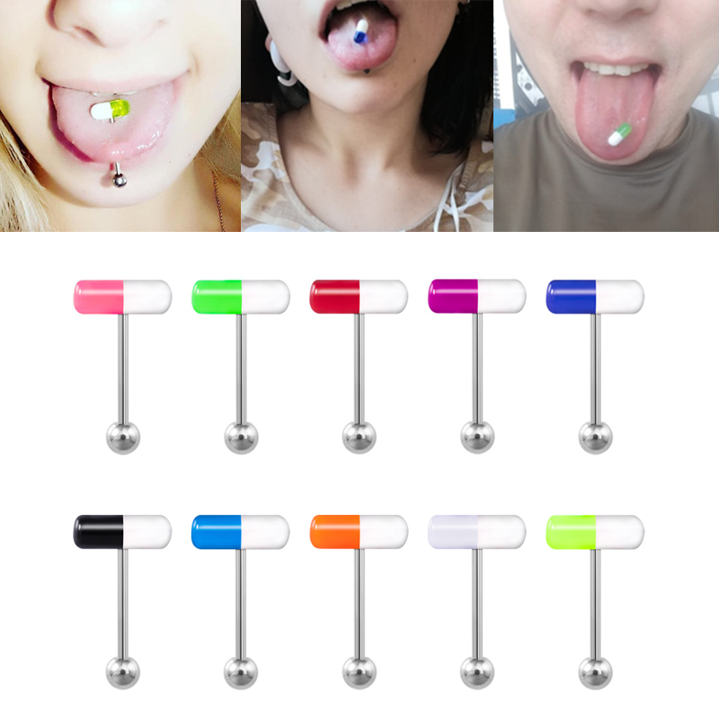 10pcs Acrylic Piercing Rings Capsule Pill Stud Barbell Tongue Ring Bar Surgical Steel Unisex Punk Women Body Jewelry 14G
10pcs Acrylic Piercing Rings Capsule Pill Stud Barbell Tongue Ring Bar Surgical Steel Unisex Punk Women Body Jewelry 14G