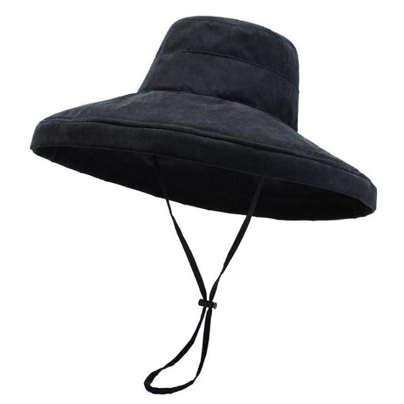 Big Brim Outdoor Fisherman Hat Lady Sunshade Fashion Basin Windproof Sunblock Beach Wide Hats, Black
Big Brim Outdoor Fisherman Hat Lady Sunshade Fashion Basin Windproof Sunblock Beach Wide Hats, Black