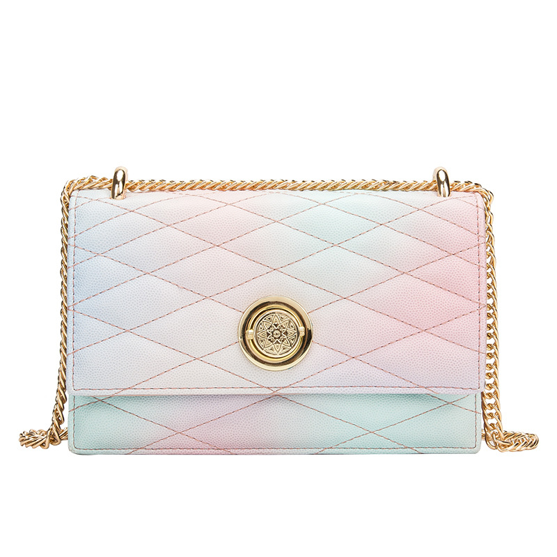 rainbow bag French small group Lingge chain fragrance bag women 2021 versatile One Shoulder Messenger Bags
rainbow bag French small group Lingge chain fragrance bag women 2021 versatile One Shoulder Messenger Bags