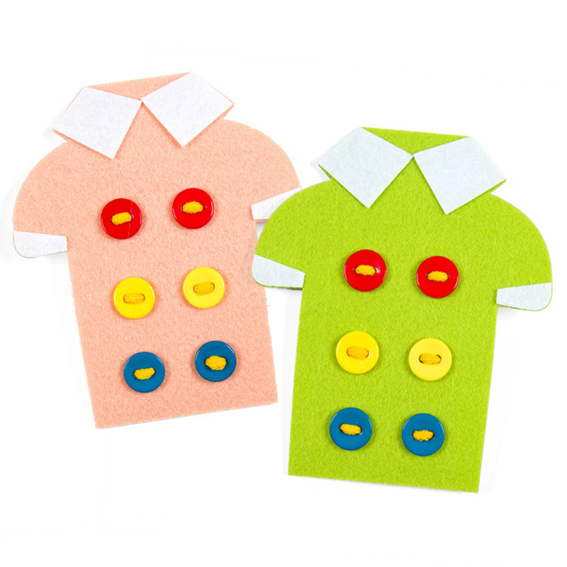 Non Woven Felt Craft Little Bear School Study Tools 14x 18cm Learn to Tie Shoes 1 Pcs Puzzle Game Diy Making Materials