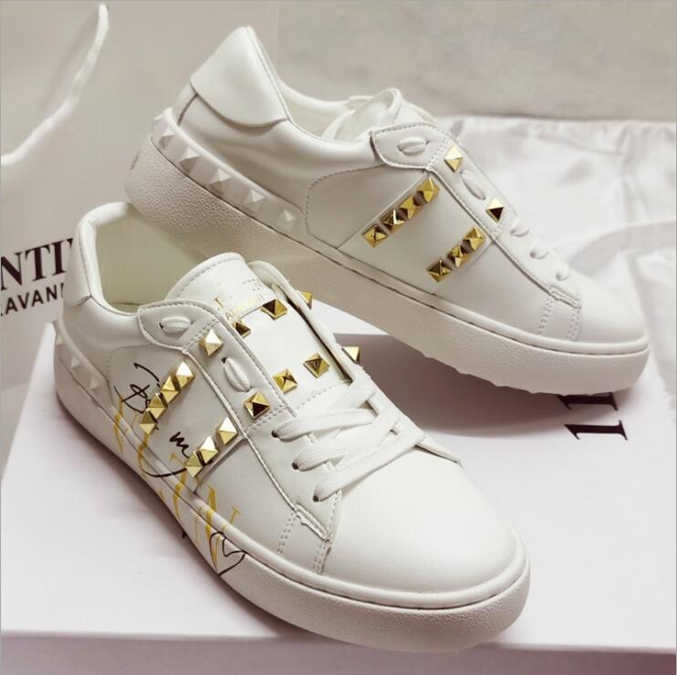 Luxury Shoes Women Designers Brand Rivets White Sneakers Women Men Casual Running Sports Shoe Unisex Walking Skateboard Scarpes rdfhbyityk, Black
Luxury Shoes Women Designers Brand Rivets White Sneakers Women Men Casual Running Sports Shoe Unisex Walking Skateboard Scarpes rdfhbyityk, Black