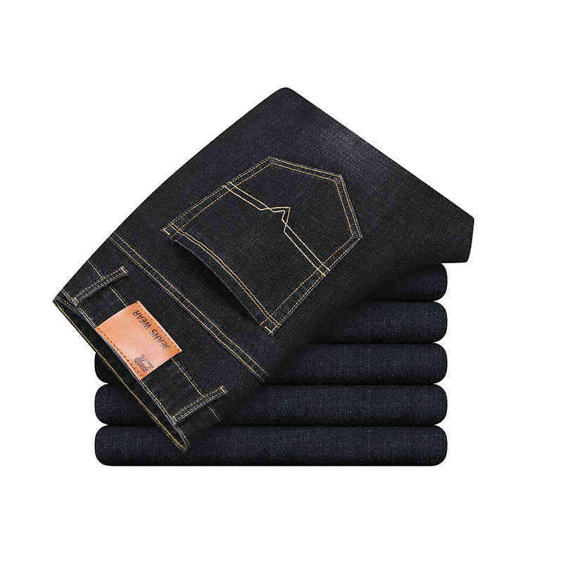 Pantalones vaqueros rectos para hombre, pantaln informal grande,B19 primavera y otoo, novedad 211111