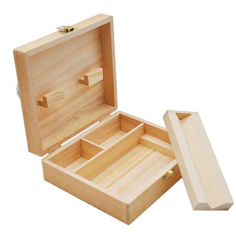 Wooden Storage Box Length 170cm With Cigarette Tray Natural Handmade Tobacco And Pipe Fittings Smoking Pipes