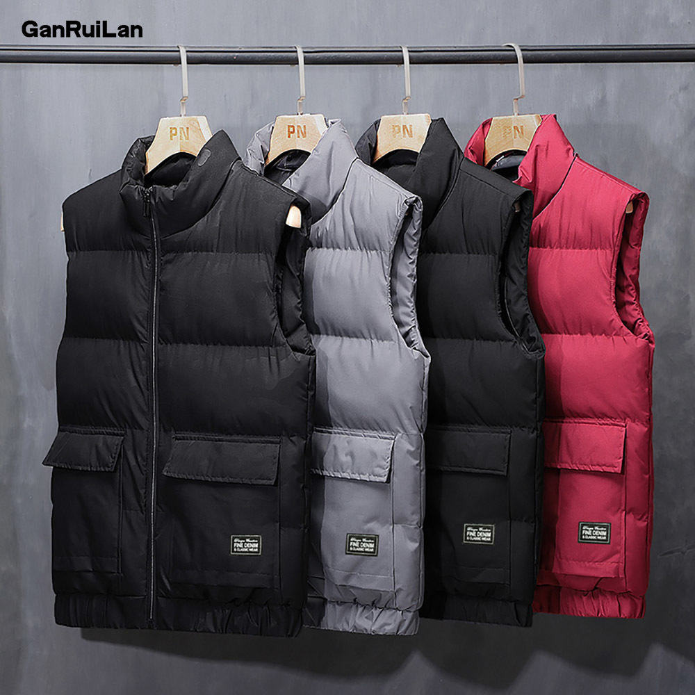 est Vest Jacket Mens Autumn Warm Sleeveless Jacket Male Winter Casual Waistcoat Men Vest Plus Size Veste Homme B0771 210518, Red color
est Vest Jacket Mens Autumn Warm Sleeveless Jacket Male Winter Casual Waistcoat Men Vest Plus Size Veste Homme B0771 210518, Red color