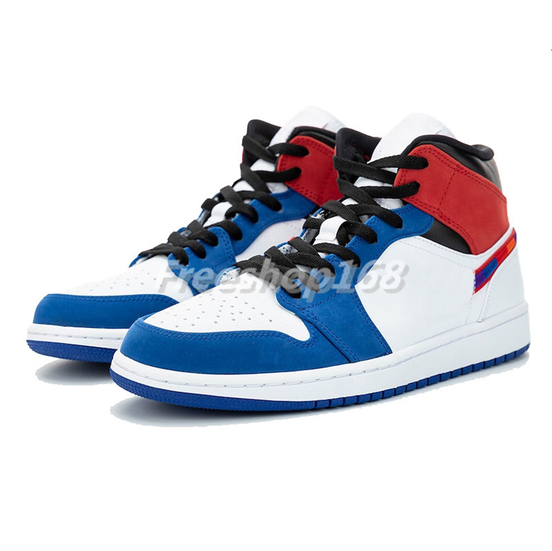 Keychain 1 1s Mid High Jumpman Basketball Shoes pink quartz Men Women Sneakers mid chicago 2020 SE white black red black royal Trainers 23X1XW