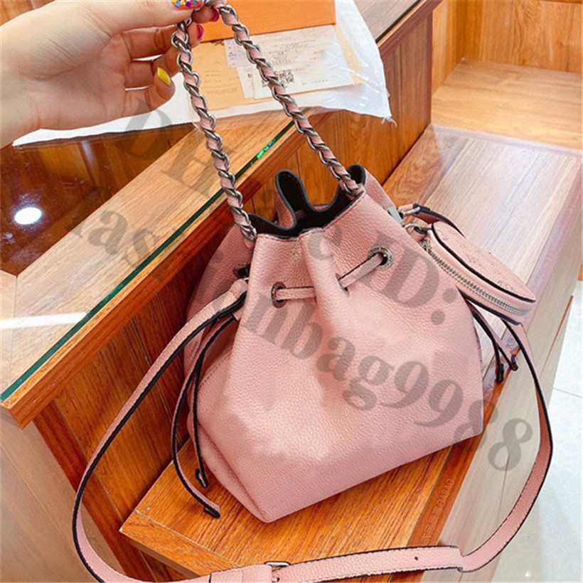 Women Bucket Shape Shoulder Bags Handbags Soft Genuine Leather Ladies One Side Chain Handbag Purses Full Letters Black String Multi Pochette Accessoires Bag Lady, Make up the difference 
Women Bucket Shape Shoulder Bags Handbags Soft Genuine Leather Ladies One Side Chain Handbag Purses Full Letters Black String Multi Pochette Accessoires Bag Lady, Make up the difference