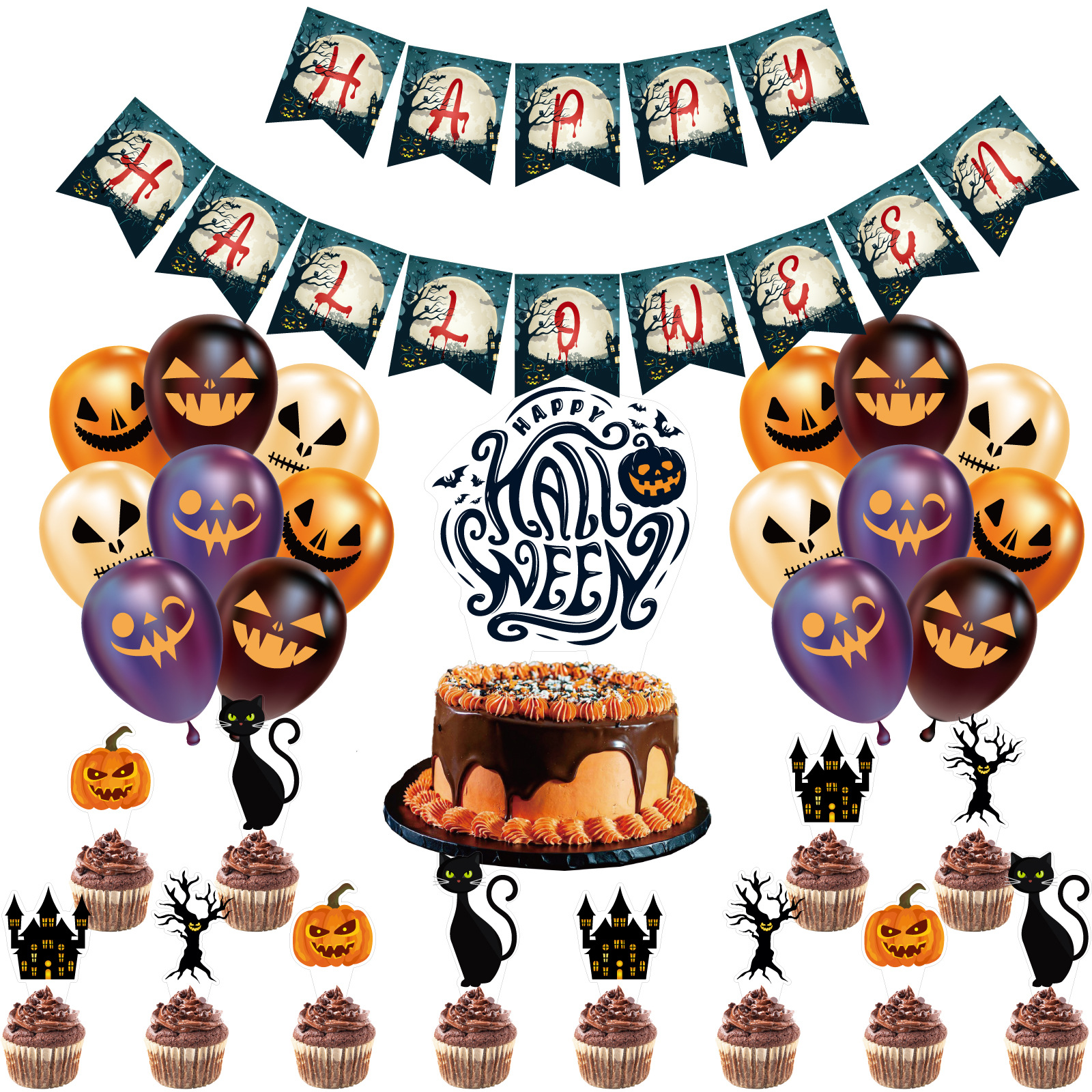 Happy Halloween Theme Panel Decoration Banner Flags Balloon Cake Plug New Year Party Decorations Supplies(Santa Claus)
Happy Halloween Theme Panel Decoration Banner Flags Balloon Cake Plug New Year Party Decorations Supplies(Santa Claus)