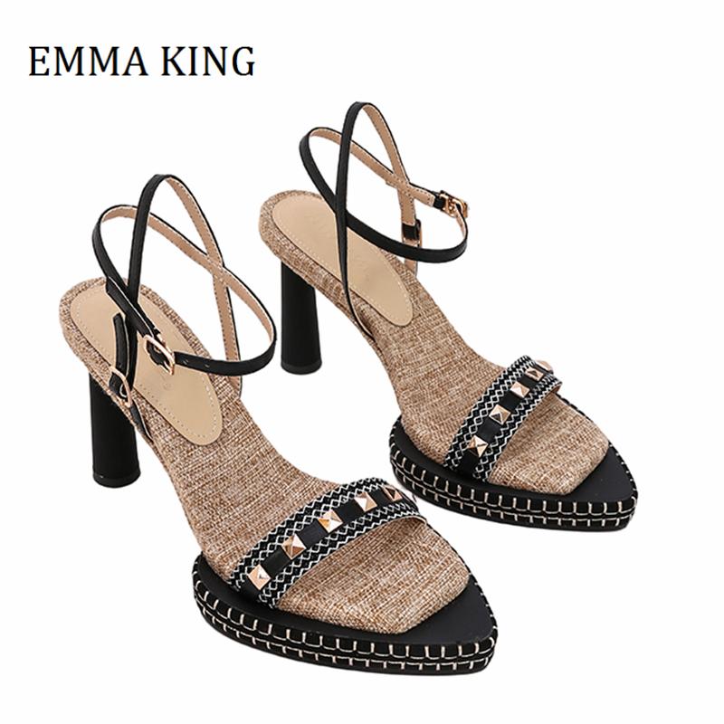 Sandals Summer Ladies Thin Heels Women's Sexy Pumps Rivet Ankle Strap Pointe Open Toe Women Shoes Female Footwear, Black
Sandals Summer Ladies Thin Heels Women's Sexy Pumps Rivet Ankle Strap Pointe Open Toe Women Shoes Female Footwear, Black