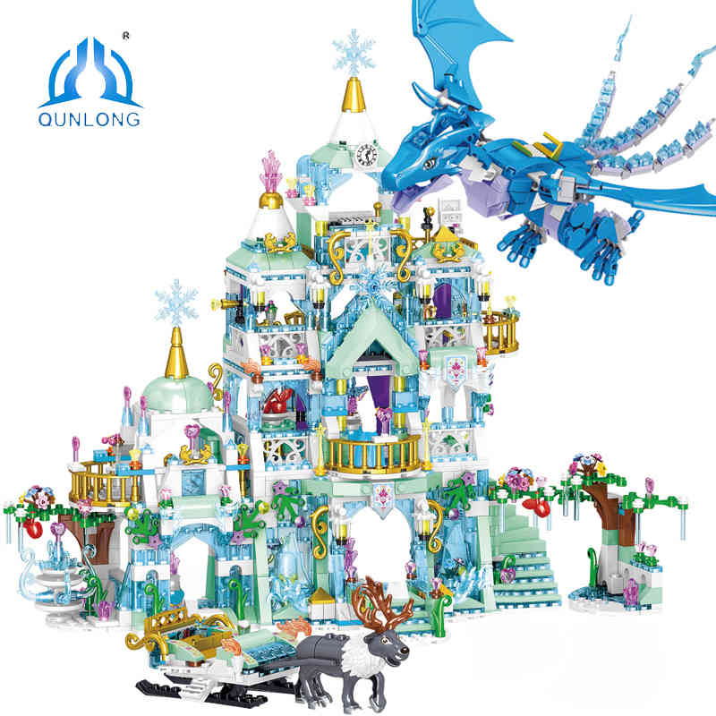 QUNLONG For Girl House Princess Castle Ice Castles Dragon Jurassic Dinosaur Building Blocks Friends Figures Bricks Toys 1008
QUNLONG For Girl House Princess Castle Ice Castles Dragon Jurassic Dinosaur Building Blocks Friends Figures Bricks Toys 1008